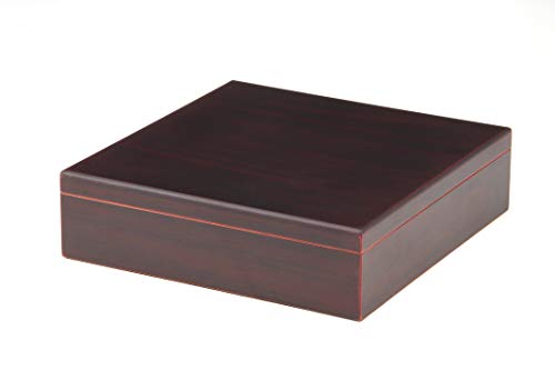 BigSmoke Humidor de Puros - Caja de Madera con Exterior de Cedro, Humidificador e Higrómetro Magnético de Latón - Caja Hermética con Divisor y Bisagras - 30 Puros - Marrón