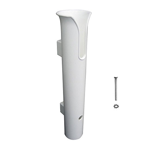 BigTron Soporte para caña de pescar, poliamida, plástico, soporte para caña de barco, tubo único, montaje vertical para yate, kayak, pared