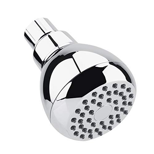 Biitfuu Cabezal de Ducha de sujeción de Alta presión G 1/2 con rociador de Metal Ajustable antifugas, Cabezales de Ducha cromados fijos para baño
