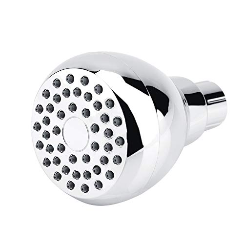 Biitfuu Cabezal de Ducha de sujeción de Alta presión G 1/2 con rociador de Metal Ajustable antifugas, Cabezales de Ducha cromados fijos para baño