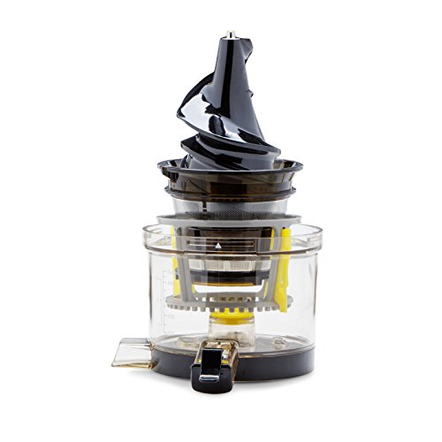 BioChef Atlas Whole Slow Juicer - extractor de zumos COLD PRESS, licuadora en frío ¡Exprime frutas enteras como manzanas, naranjas, zanahorias y remolachas! (Blanco) (Blanco)
