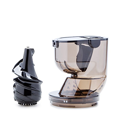 BioChef Atlas Whole Slow Juicer - extractor de zumos COLD PRESS, licuadora en frío ¡Exprime frutas enteras como manzanas, naranjas, zanahorias y remolachas! (Blanco) (Blanco)