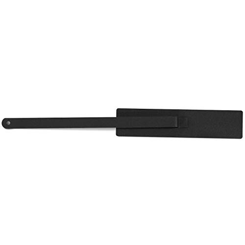 Biochimenea - con Quemador de Acero Inoxidable, Paneles de Vidrio, Apagador de Llama, Base Rectangular de Color Negro, 35x18,2x14,6cm - Chimenea de Bioetanol