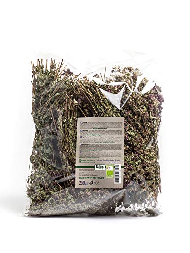 Biojoy Orégano premium BÍO, flores y tallos enteros desecados Origanum vulgare (250 g)