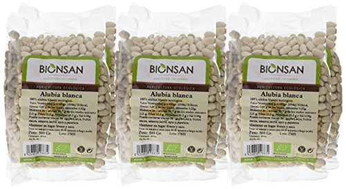 Bionsan Alubia Blanca Ecológica - 6 Bolsas de 500 gr - Total: 3000 gr