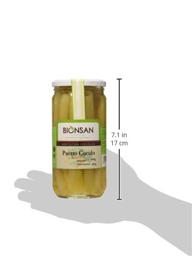 Bionsan Puerro Cocido Ecológico - 4 Botes de 400 gr - Total: 1600 gr