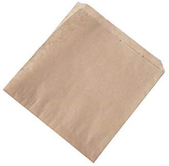 BIOZOYG Bolsas Papel para Snacks I Papel parafinado Hamburguesas I döner Bolsa Biodegradable compostables I Papel Antiadherente sin blanquear I Papel Burger Pack 16x16 cm I 1000 Piezas, marrón