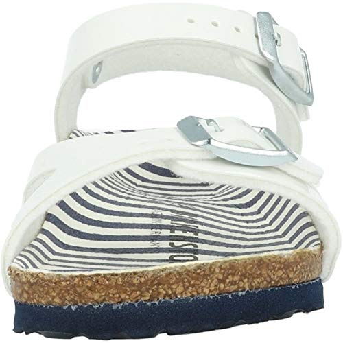 Birkenstock Rio Kids Nautical Stripes Niñas,Sandalia,Chica,Rayas,Nautical Stripes White,26 EU