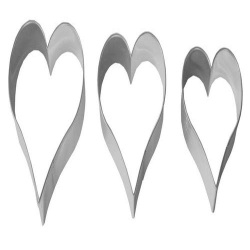 Birkmann 1010706610 Galletas Forma corazón, 3 Capas Terraza, plástico, Gris, 5 x 3 x 2 cm