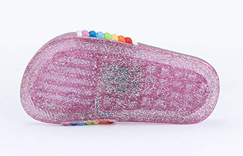 BIUU Sandalias de Las niñas Luz Intermitente LED Zapatillas Boy Open Toe Zapatos caseros para el jardín de Verano al Aire Libre Talla 24-35,05,32