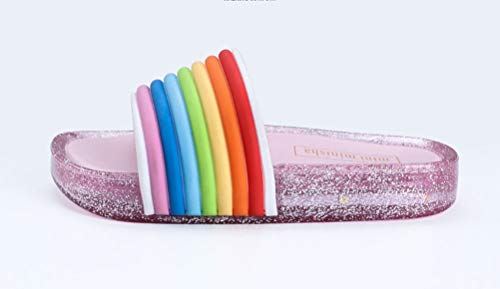 BIUU Sandalias de Las niñas Luz Intermitente LED Zapatillas Boy Open Toe Zapatos caseros para el jardín de Verano al Aire Libre Talla 24-35,05,32