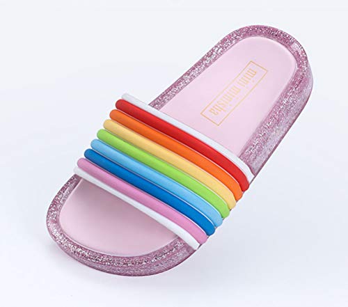 BIUU Sandalias de Las niñas Luz Intermitente LED Zapatillas Boy Open Toe Zapatos caseros para el jardín de Verano al Aire Libre Talla 24-35,05,32