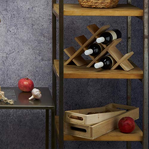Black Velvet Studio - Bandeja Lombok Madera de Mango, Color Natural. Forma Rectangular. Estilo nórdico 48x15x6 cm.