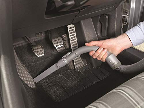 Black+Decker PD1200AV Aspirador de Mano para Coche, Ciclónico, Tubo Flexible, Adaptador para Mechero, 12 V, Rojo y Gris