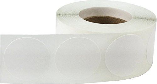 Blancas Pegatinas Circulares, 25 mm 1 Pulgadas Etiquetas de Puntos 500 Paquete