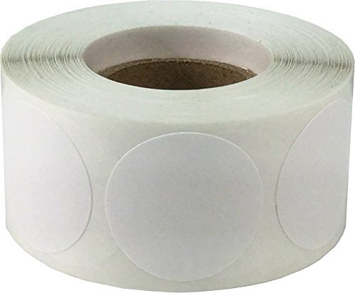 Blancas Pegatinas Circulares, 25 mm 1 Pulgadas Etiquetas de Puntos 500 Paquete