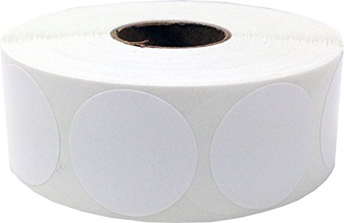 Blancas Pegatinas Circulares, 25 mm 1 Pulgadas Etiquetas de Puntos 500 Paquete