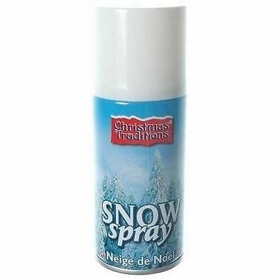Blanco Spray Nieve Artificial Navidad copos de no inflamable, color blanco 150 ml