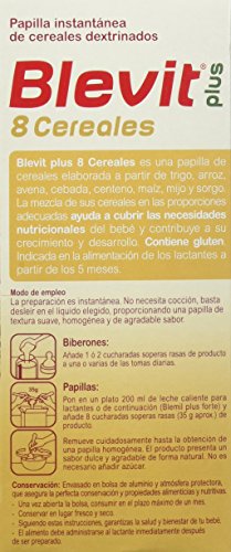 Blevit Plus 8 Cereales - Paquete de 2 x 300 gr - Total: 600 gr