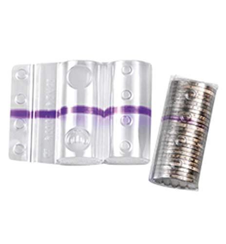 Blister à conteneurs monnaie 160 Pièces assorties 20 pièces de coupe en plastique (Transparent)