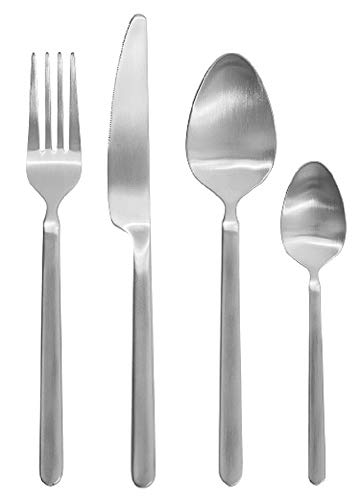Blomus Stella Juego de cubiertos, Acero Inoxidable 18/8, plata