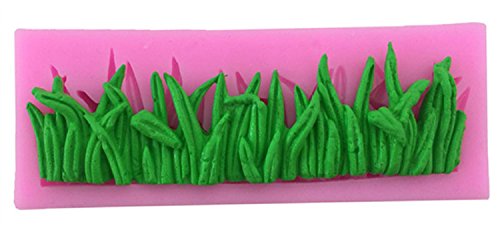 BlueMoo - Molde de Silicona para Fondant, diseño de césped 3D
