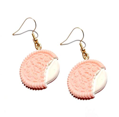 BLUESTEER Pendiente de Resina para Mujer, Hecho a Mano, Bonito Regalo para niñas, Galletas, macarrón, Pastel, Comida, donas, ERSD22