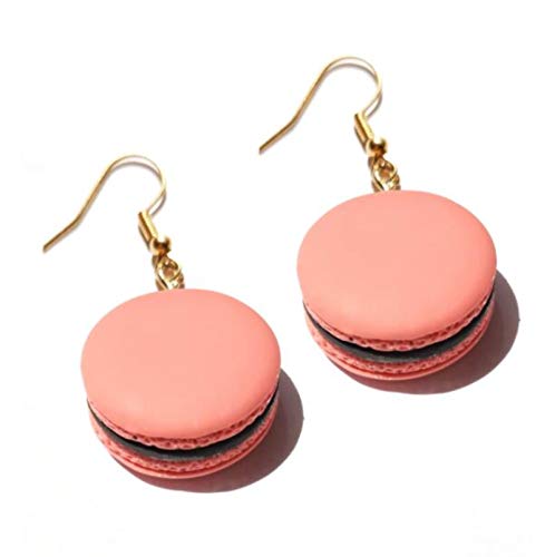 BLUESTEER Pendiente de Resina para Mujer, Hecho a Mano, Bonito Regalo para niñas, Galletas, macarrón, Pastel, Comida, donas, ERSD22