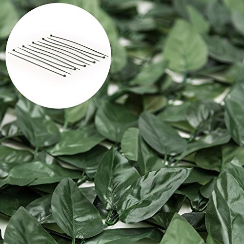blumfeldt Fency Dark Ivy Valla de protección Visual y Anti Viento (Malla sombreo 300x150 cm, Cubierta Exterior sombreadora, Pantalla privacidad balcón, decoración imitación Hojas seto arbusto Verde)