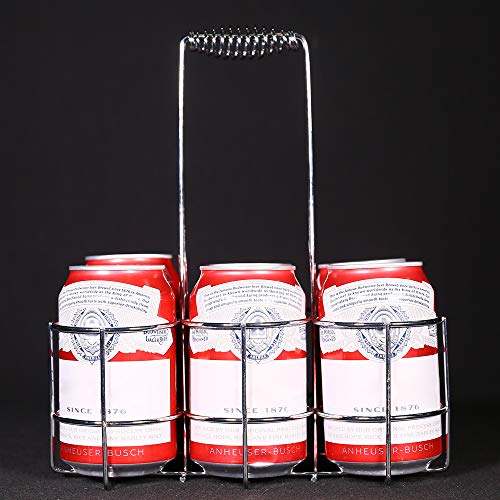 Blusea Botellero para vinos, Cerveza de Pared Vintage Retro botellero portabotellas para restaurantes, Bares, mobiliario Diario del hogar 6 Bottles para Fiestas y Fiestas, Barbacoa/Hotel/Bar