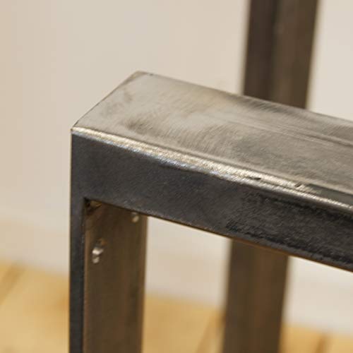 BMF DIRECT® - Patas de banco de acero industrial para comedor/oficina/escritorio (2 unidades)