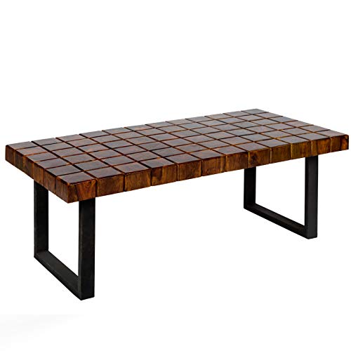 BMF DIRECT® - Patas de banco de acero industrial para comedor/oficina/escritorio (2 unidades)