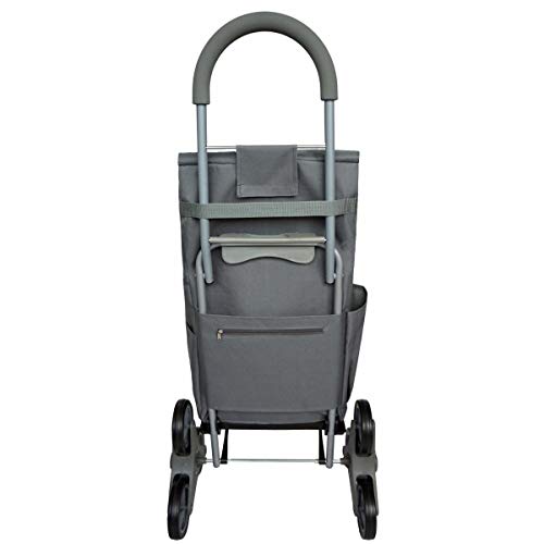 Bo Time BTBC-SP-09P-S - Carro de la Compra con 6 Ruedas (Doble Uso, Capacidad 40 L), Multicolor