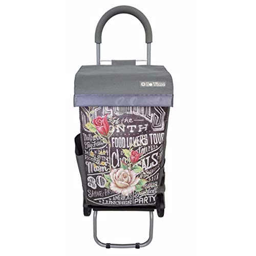 Bo Time BTBC-SP-09P-S - Carro de la Compra con 6 Ruedas (Doble Uso, Capacidad 40 L), Multicolor