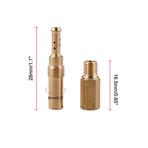 Boburyl 20PCS / Compatible del Set de PWK PE CVK Carburador Jets Principales w/Lenta piloto de la Motocicleta Jets Carb Jet aleación de Aluminio latón