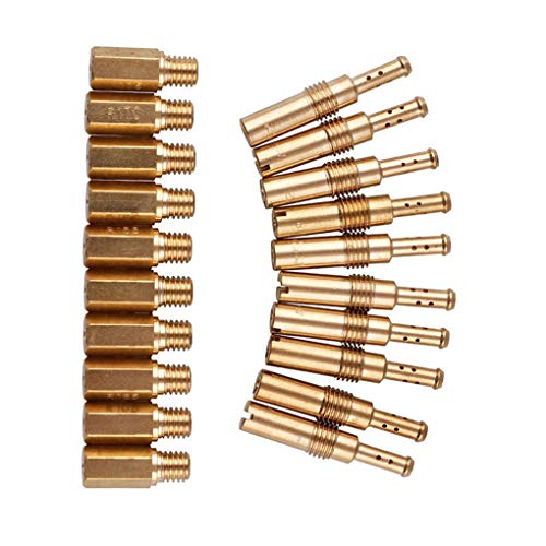 Boburyl 20PCS / Compatible del Set de PWK PE CVK Carburador Jets Principales w/Lenta piloto de la Motocicleta Jets Carb Jet aleación de Aluminio latón