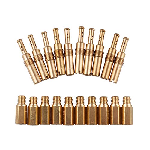 Boburyl 20PCS / Compatible del Set de PWK PE CVK Carburador Jets Principales w/Lenta piloto de la Motocicleta Jets Carb Jet aleación de Aluminio latón