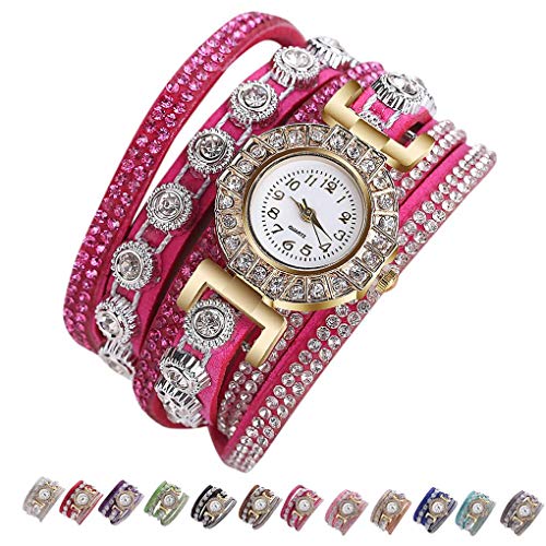 Boburyl Mujeres Completa Diamantes de imitación de aleación de Moda Ronda de Pulsera de Reloj de la Correa decoración de la joyería con Estilo