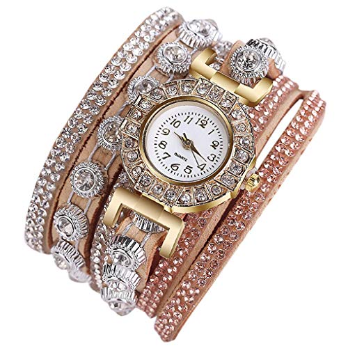 Boburyl Mujeres Completa Diamantes de imitación de aleación de Moda Ronda de Pulsera de Reloj de la Correa decoración de la joyería con Estilo