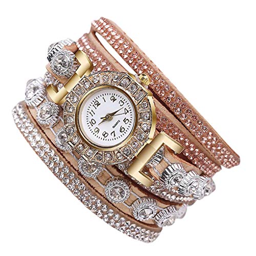 Boburyl Mujeres Completa Diamantes de imitación de aleación de Moda Ronda de Pulsera de Reloj de la Correa decoración de la joyería con Estilo