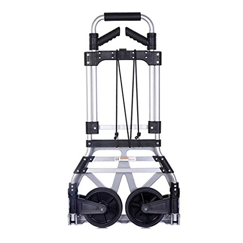 BOC De peso ligero resistente y ligero de aluminio material de la aleación de ruedas de la carretilla, carro del equipaje plegable doble asa de trolley - Teniendo 120Kg