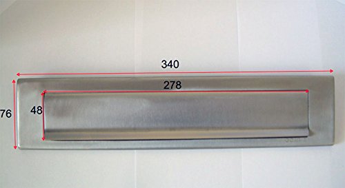 BOCACARTAS BUZÓN DE ACERO INOXIDABLE AISI 304 ACABADO SATINADO 240