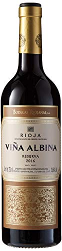 Bodegas Riojanas - Vino viña albina reserva, 13.5º, Cosecha 2016, Pack de 1 x 75cl