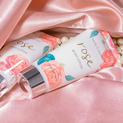 Body & Earth Set de Regalo de Baño para Mujer - Set de Baño y Ducha con 6 Piezas, Incluye Gel de Ducha, Manteca Corporal, Crema de Manos, Loción Corporal, Regalo Perfecto para Mujer para Spa Relajante