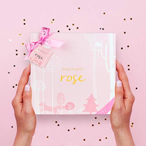 Body & Earth Set de Regalo de Baño para Mujer - Set de Baño y Ducha con 6 Piezas, Incluye Gel de Ducha, Manteca Corporal, Crema de Manos, Loción Corporal, Regalo Perfecto para Mujer para Spa Relajante