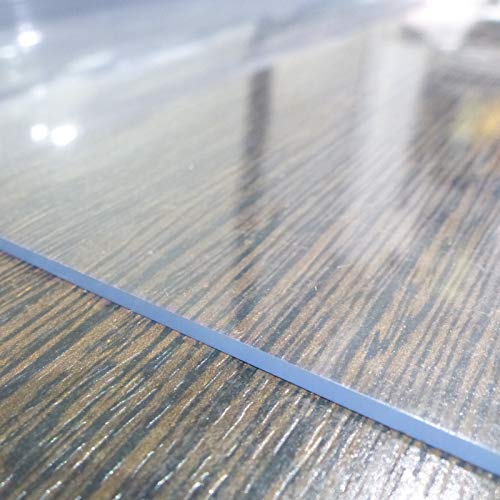 Bohrfux - Lámina de mesa de 90 cm x 200 cm + mantel de tolerancia de 2 mm, lámina protectora de mesa, lámina transparente de PVC