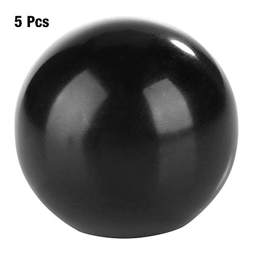 Bola de Baquelita de 5 Piezas, Perilla de Palanca de Baquelita de Bola Redonda Negra M8 * 32 Reemplazo de Máquina Herramienta (Tuerca de Cobre Incrustada)