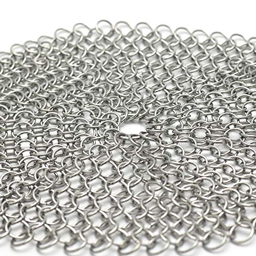 BOLANA Depurador Limpiador de Hierro Fundido de Acero Inoxidable para Todo Tipo de sartenes Planchas Sartenes