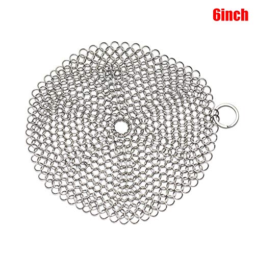 BOLANA Depurador Limpiador de Hierro Fundido de Acero Inoxidable para Todo Tipo de sartenes Planchas Sartenes