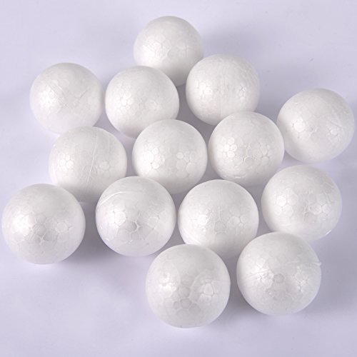 Bolas de Espuma Bolas Blancas de Manualidad de Decoración para Navidad y Proyectos Domésticos de Escuela, 4 Tamaños, 56 Piezas